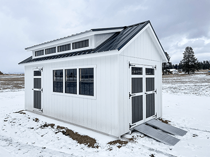 The Snowcap High Mountain Lodge Shed